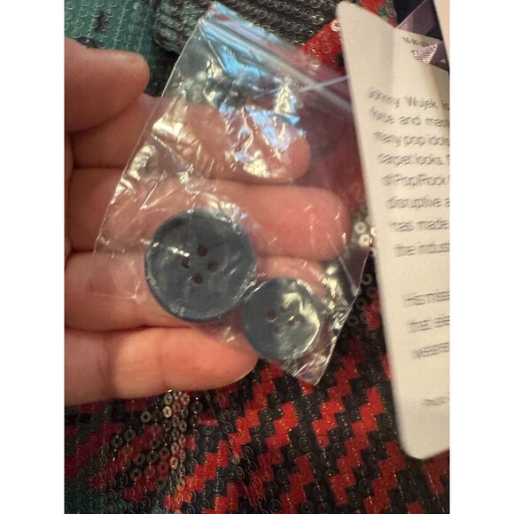 Johnny Wujek JCPenney Sequin Plaid Blazer Size M NWT Holiday Sparkle Jacket - Picture 11 of 15